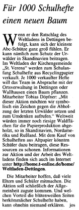 Südkurier 10. September 1998