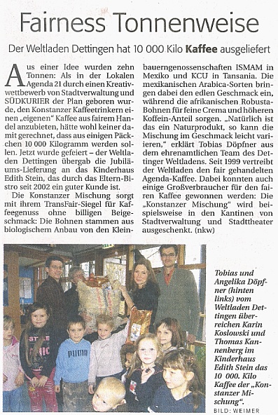 Südkurier Konstanz, 03.12.2007
