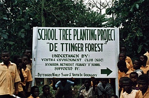 Schild im Dettinger Wald