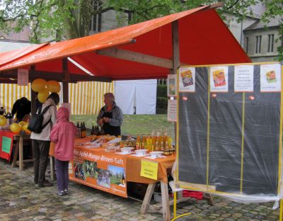 Stand beim Kulturfest auf dem Münsterplatz