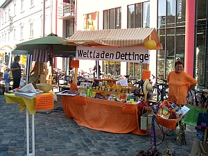 Weltladen-Stand beim Umweltfest auf dem Münsterplatz